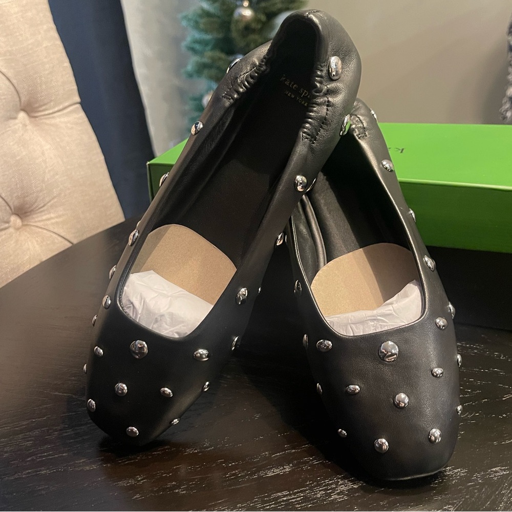 Kate Spade Halo Studded Ballet Flats